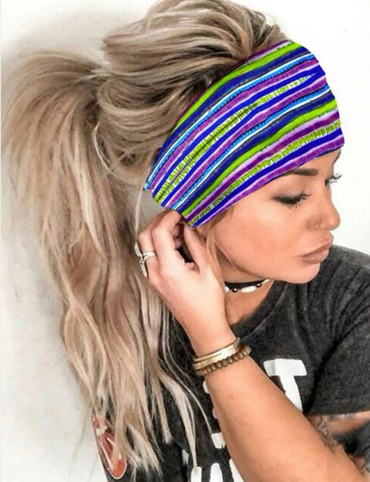 Striped Yoga Headbands