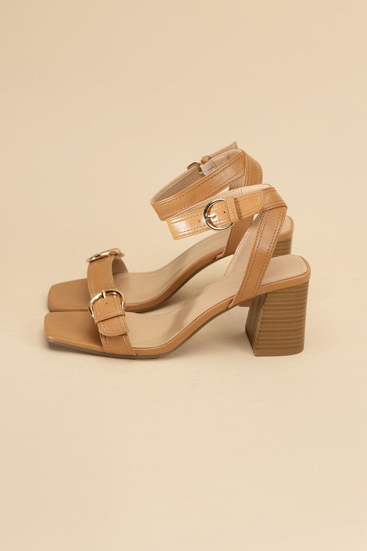 TREATY BUCKLE SANDAL HEELS