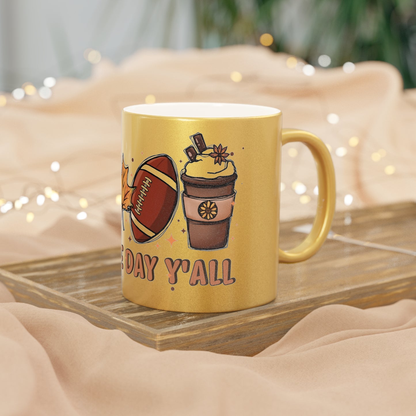 Game Day Metallic Mug (Silver\Gold)