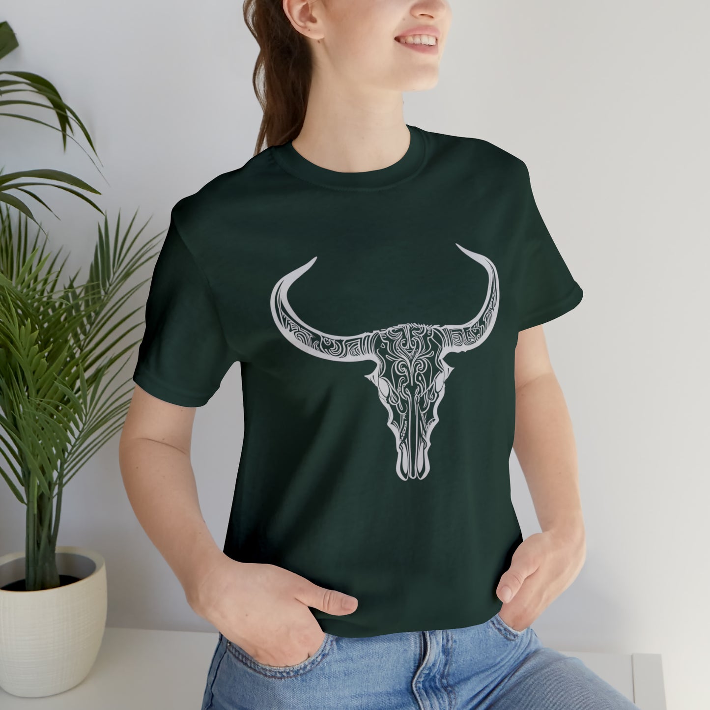 Longhorn Skull Unisex Short Sleeve Tee
