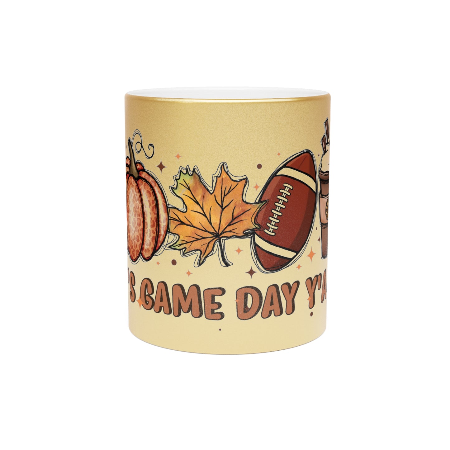 Game Day Metallic Mug (Silver\Gold)