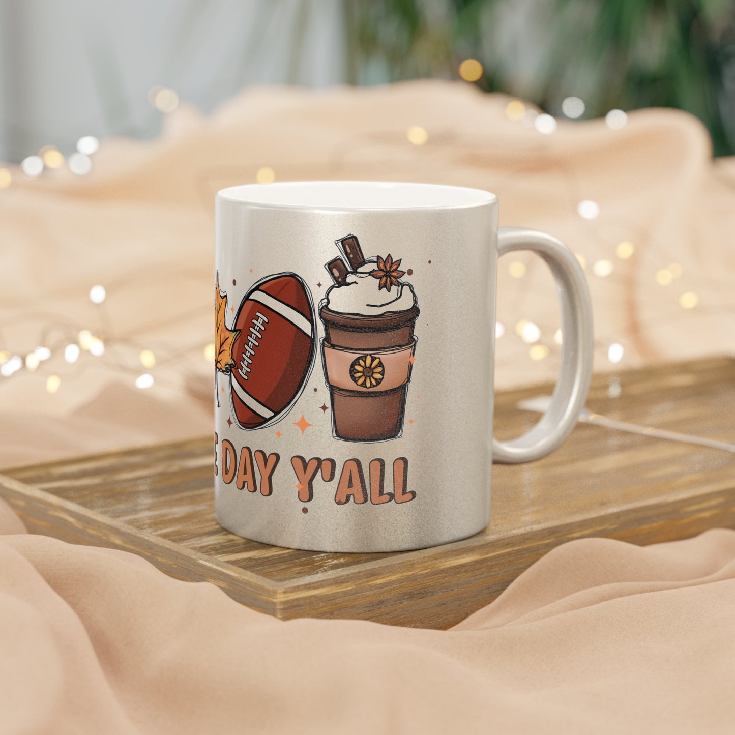 Game Day Metallic Mug (Silver\Gold)