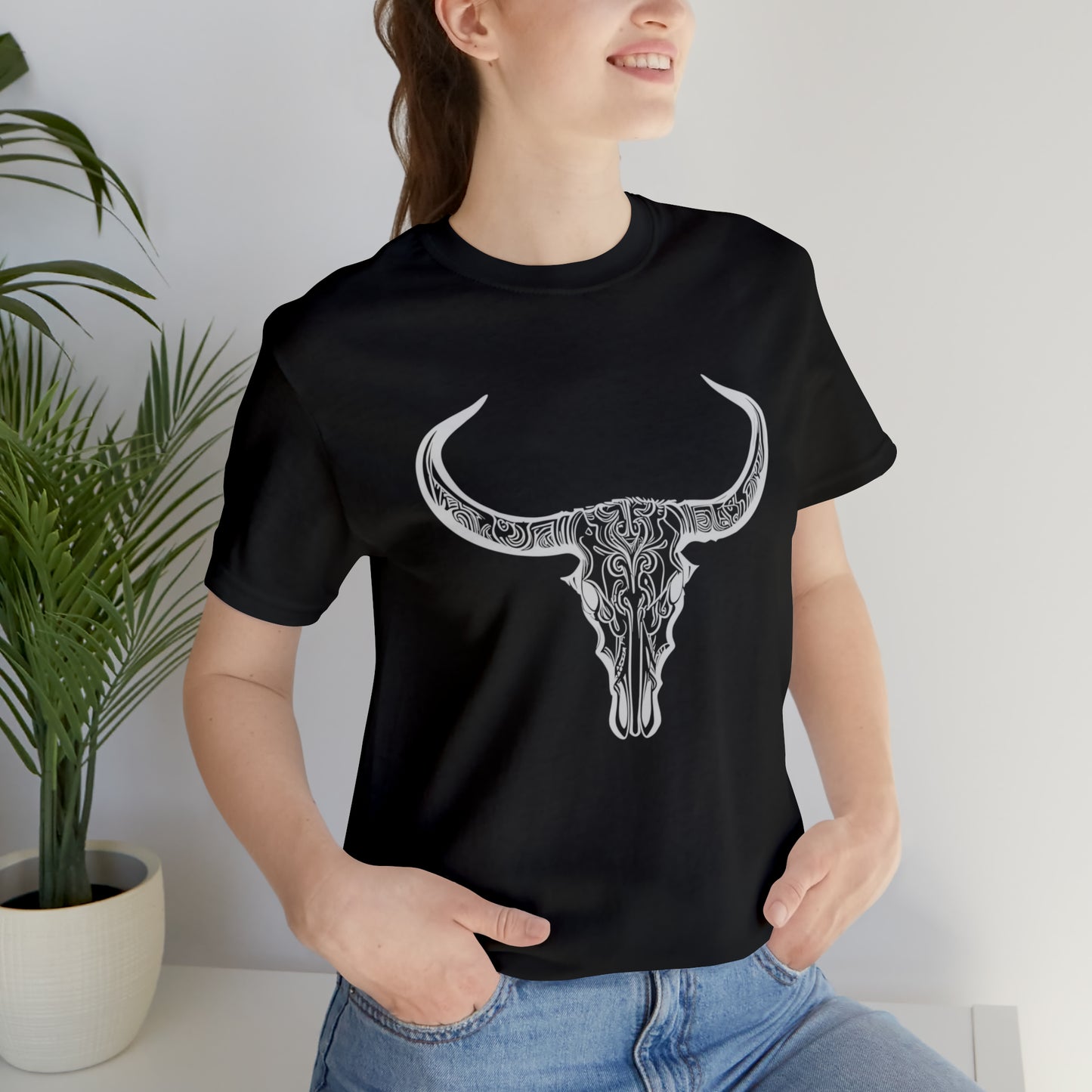 Longhorn Skull Unisex Short Sleeve Tee