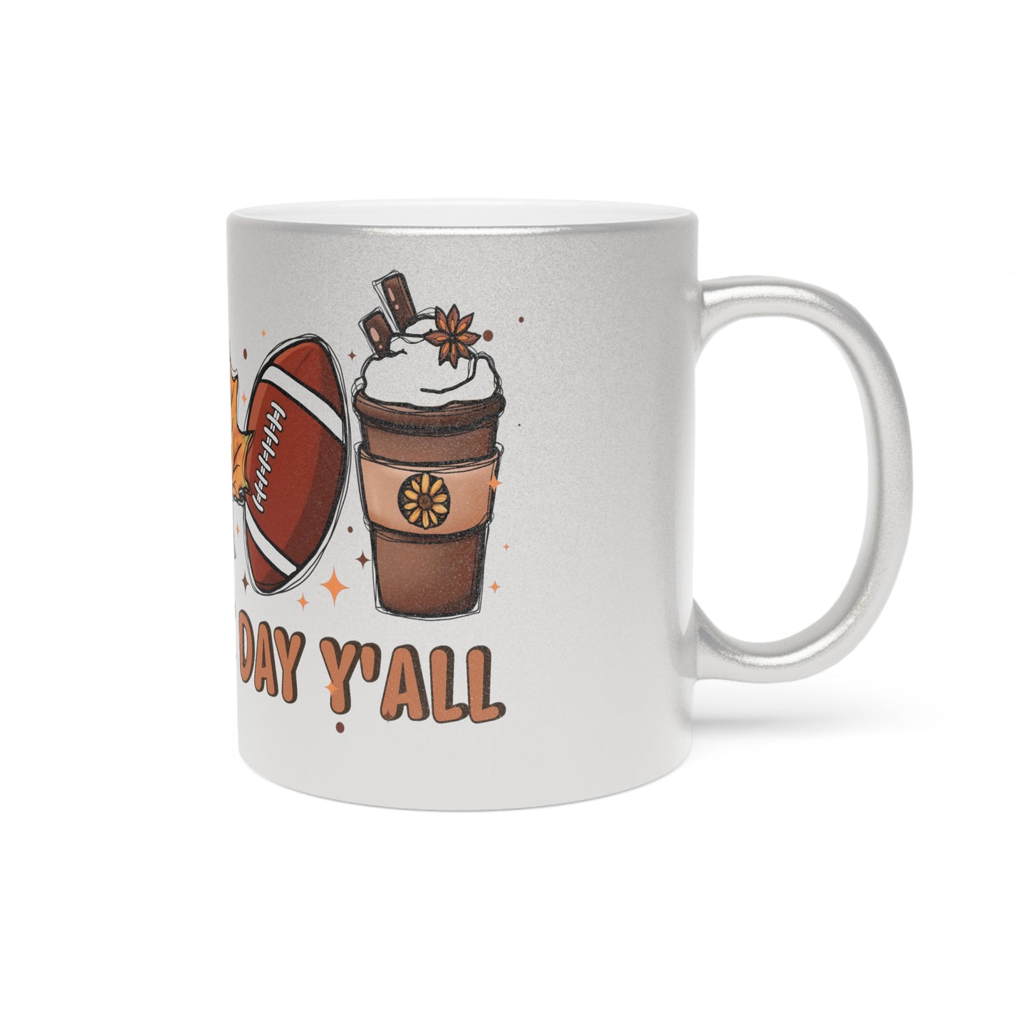 Game Day Metallic Mug (Silver\Gold)