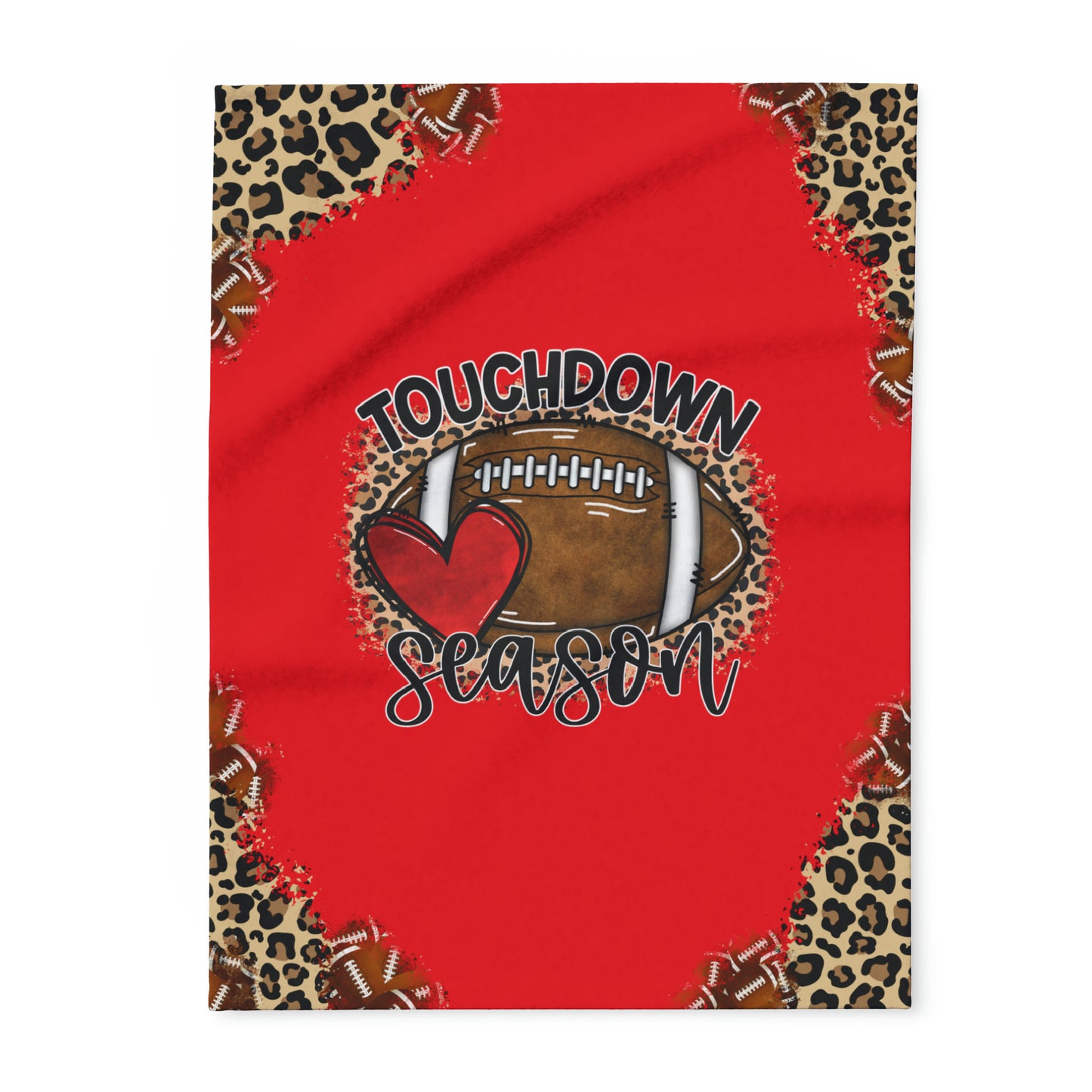 Leopard Football Touchdown Season Arctic Fleece Blanket