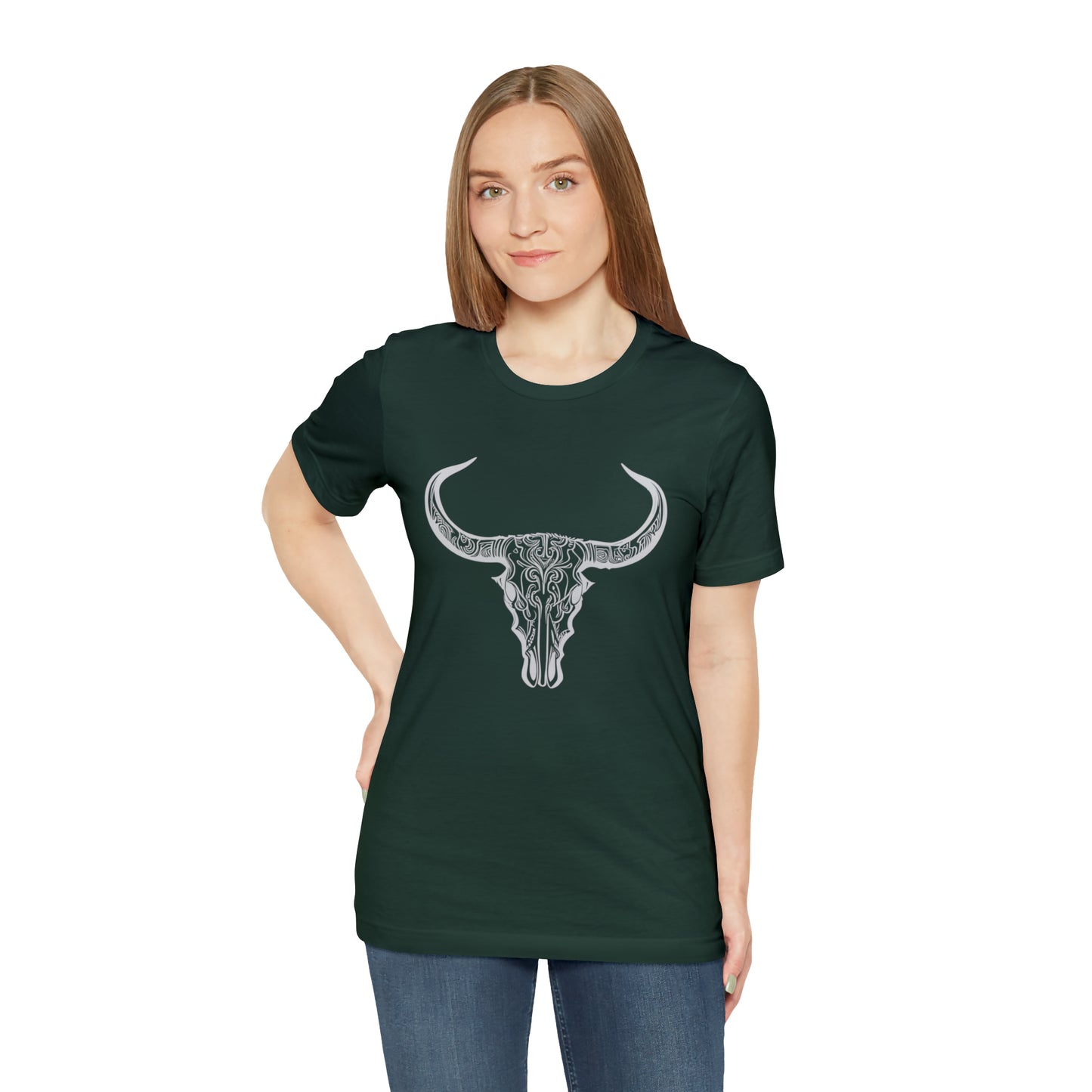Longhorn Skull Unisex Short Sleeve Tee