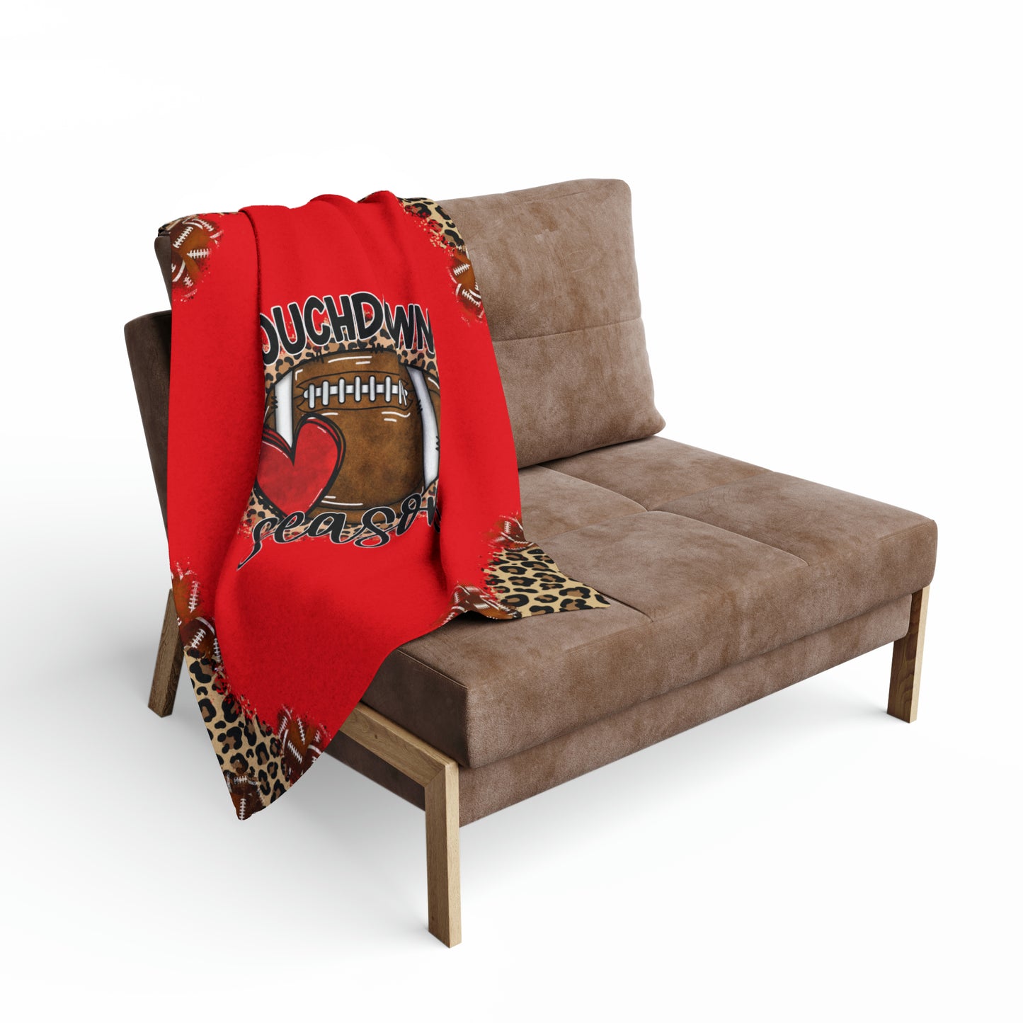 Leopard Football Touchdown Season Arctic Fleece Blanket