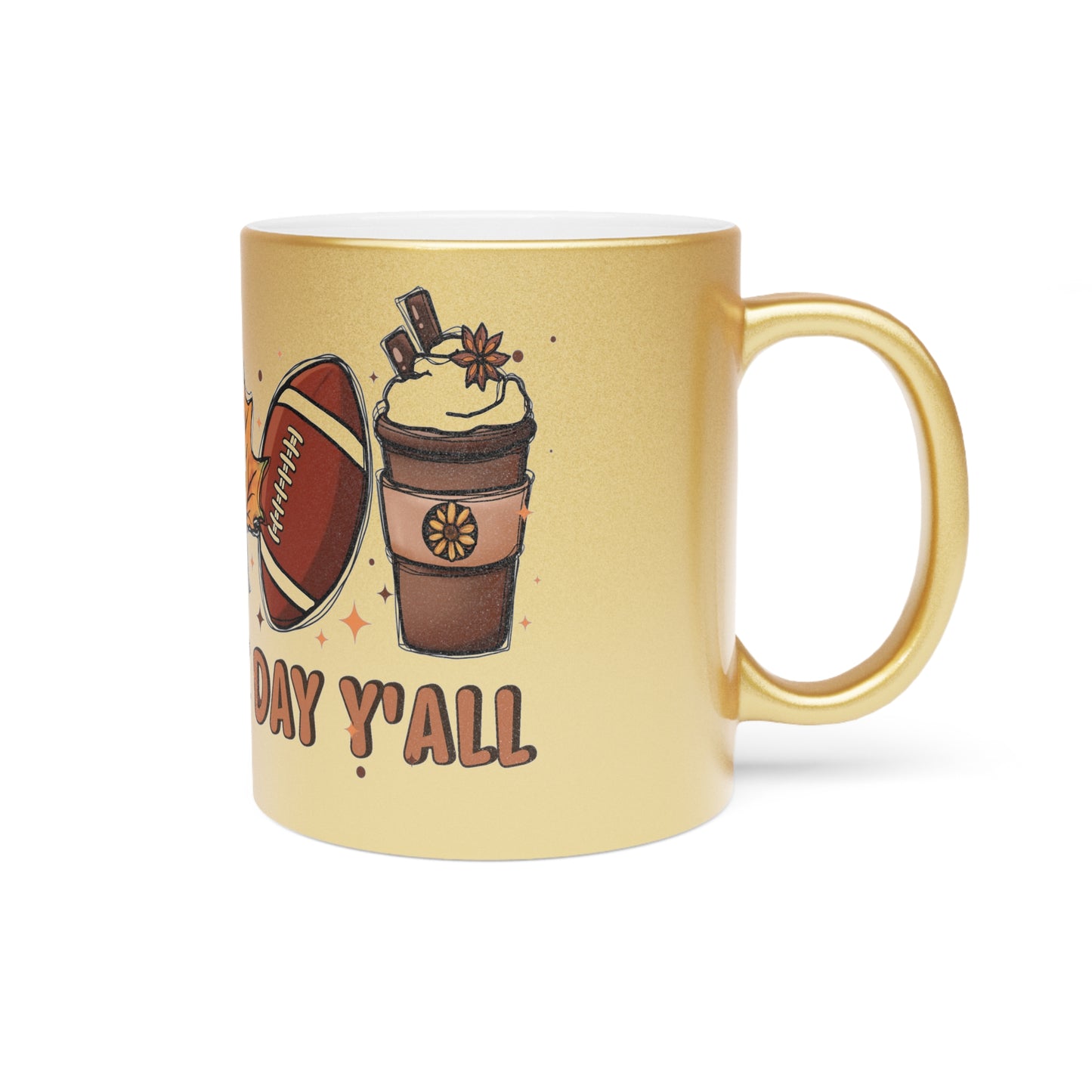 Game Day Metallic Mug (Silver\Gold)