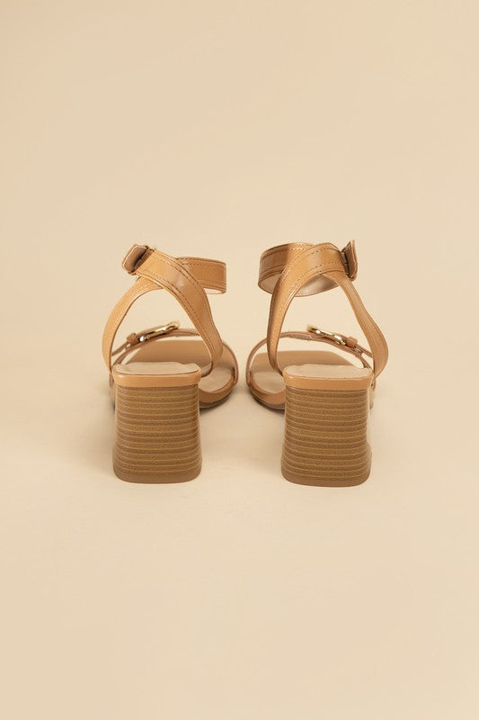 TREATY BUCKLE SANDAL HEELS