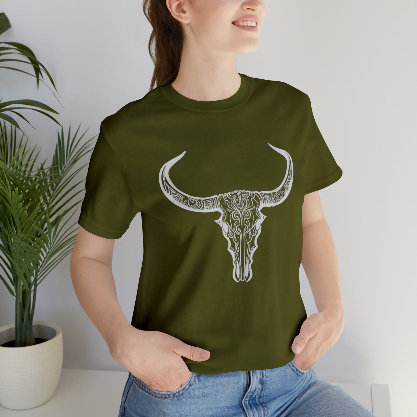 Longhorn Skull Unisex Short Sleeve Tee