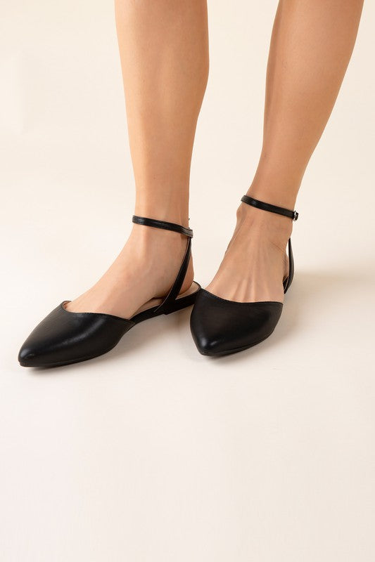 LINDEN ANKLE STRAP FLATS