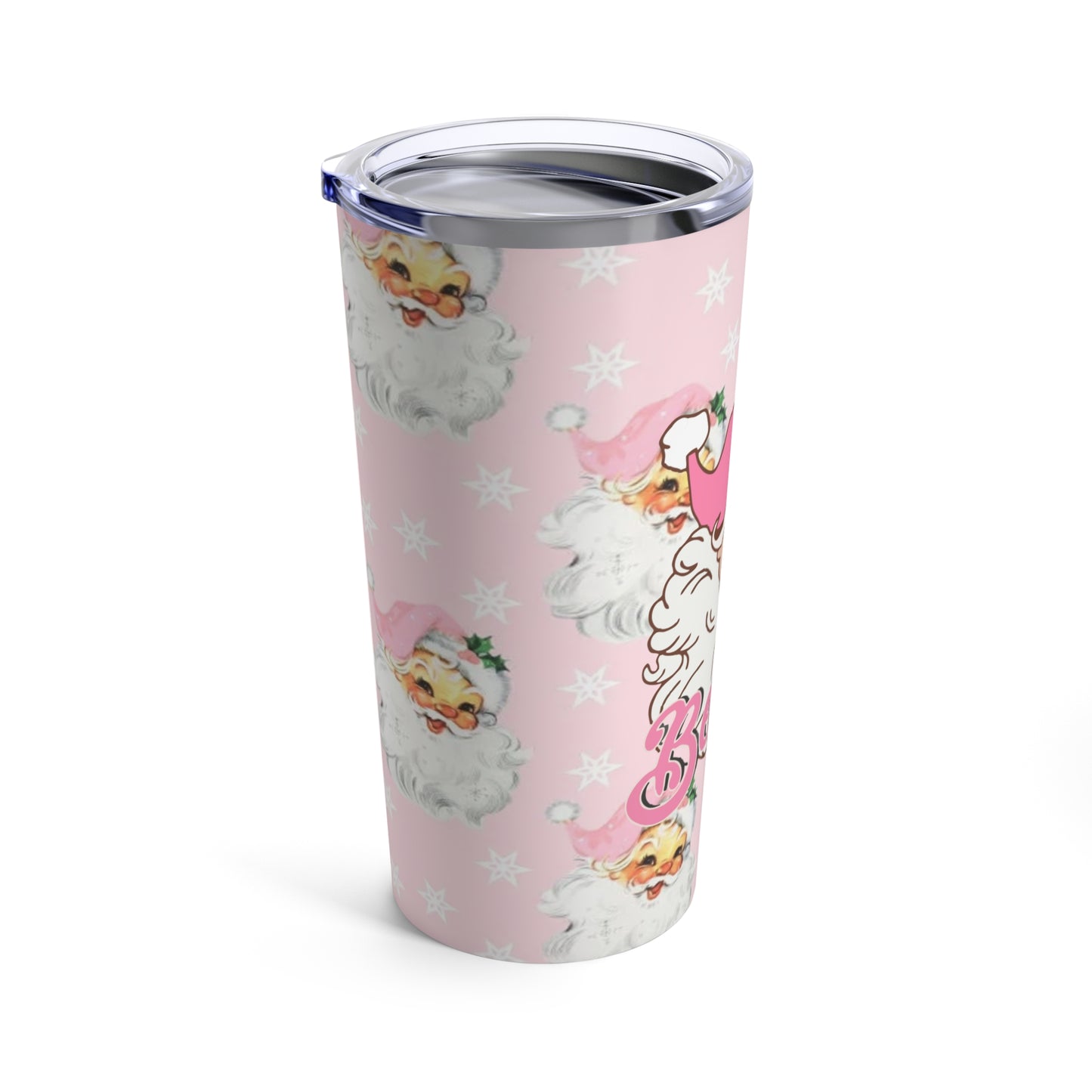 Pink Santa Tumbler 20oz