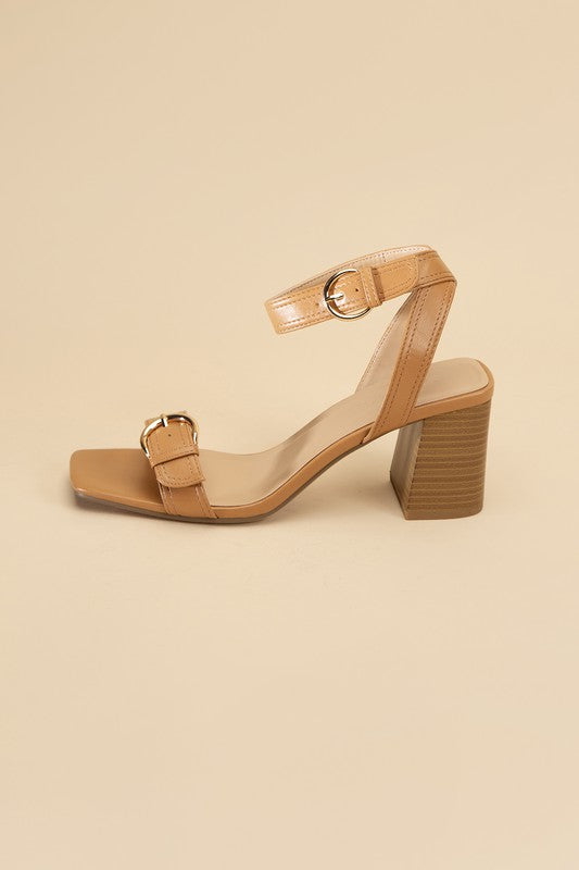 TREATY BUCKLE SANDAL HEELS