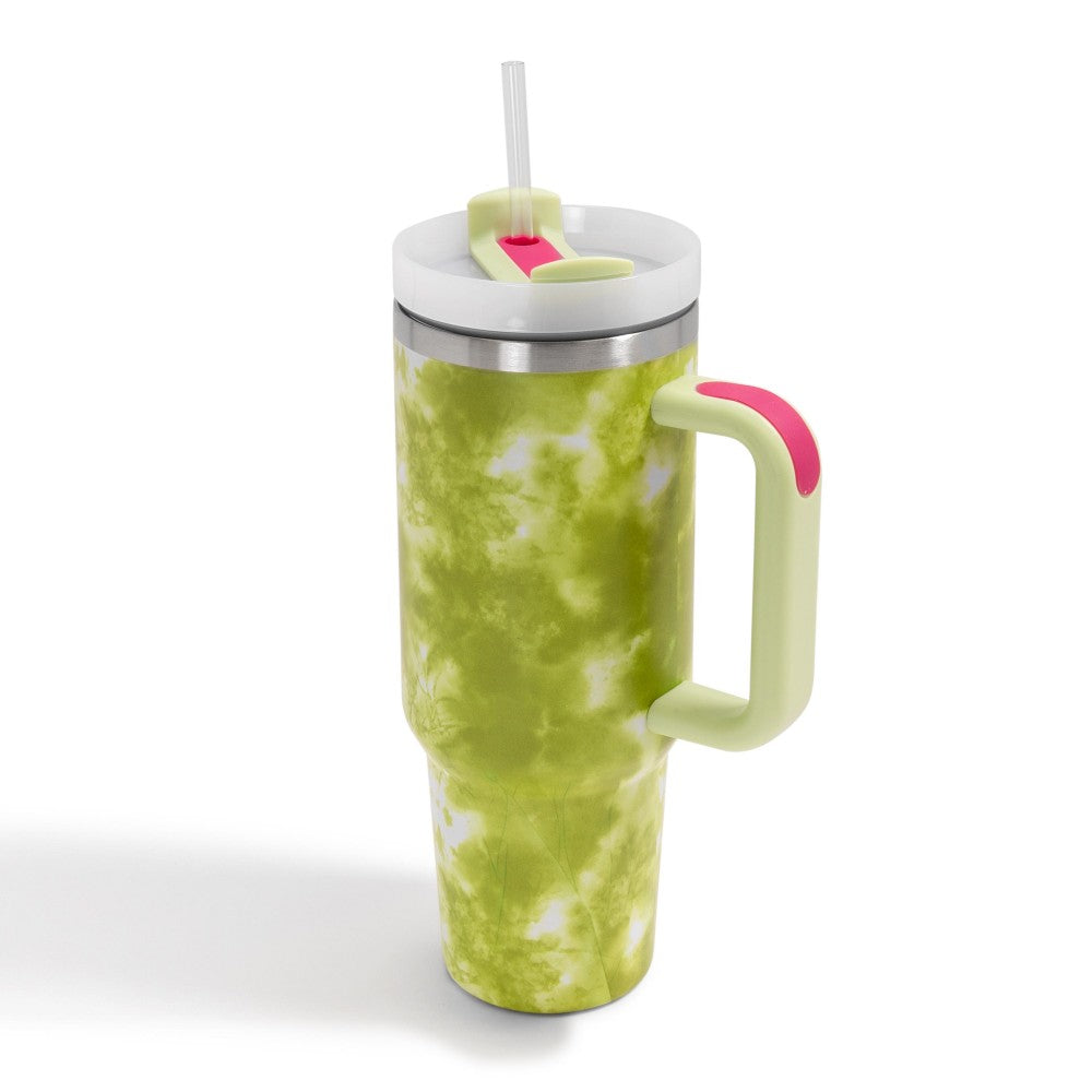 Tie Dye 40oz Tumbler W/ Handle