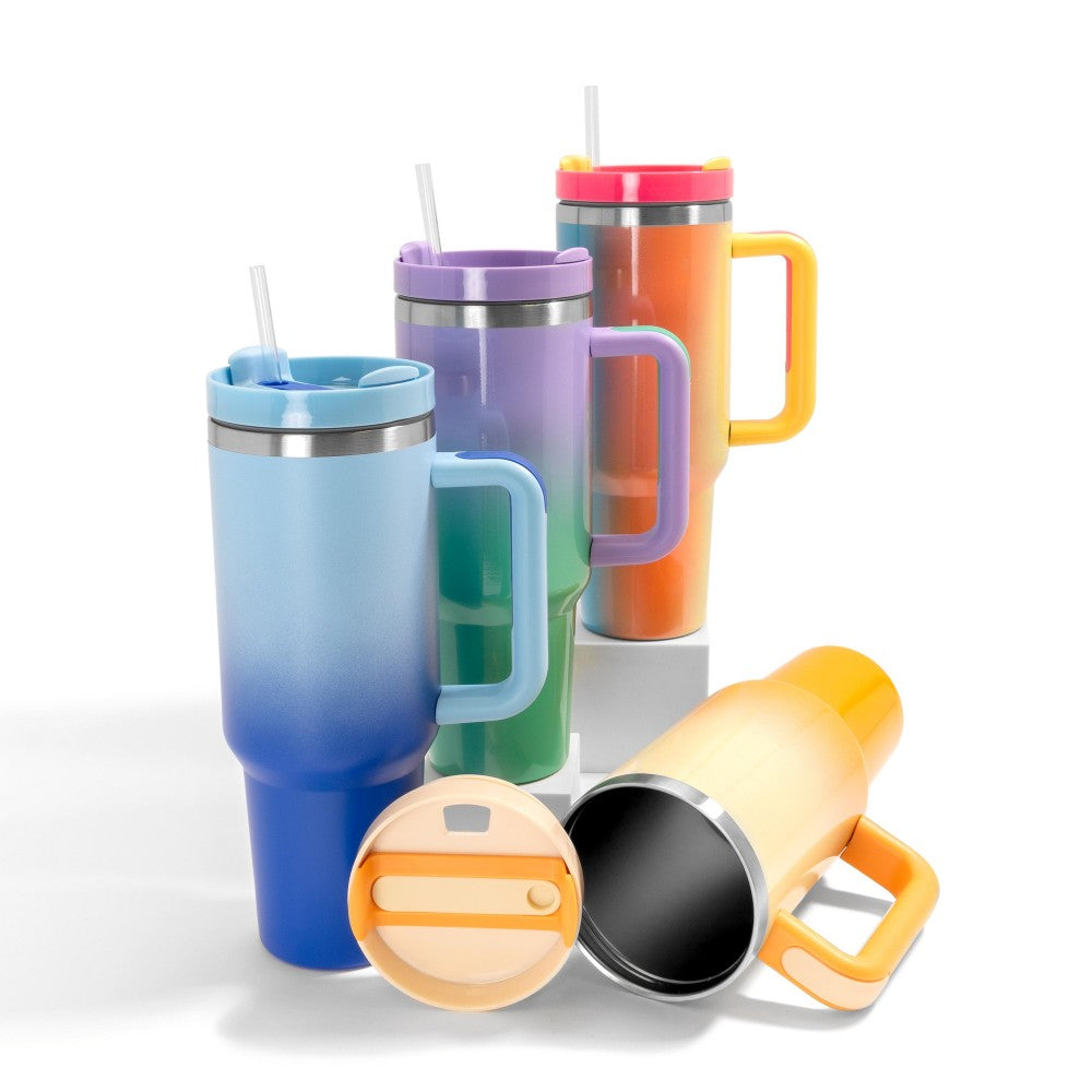 Metallic & Ombre 40oz Tumbler W/ Handle