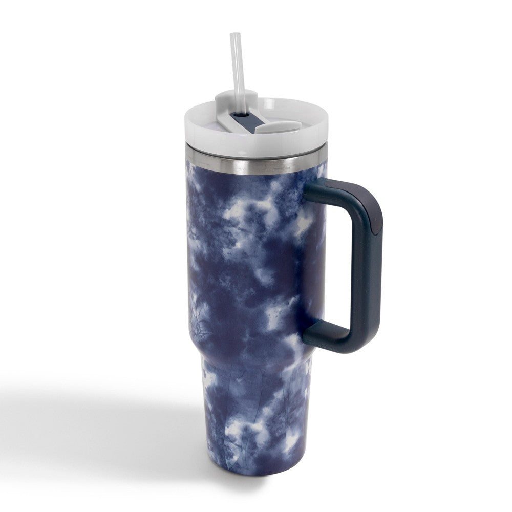 Tie Dye 40oz Tumbler W/ Handle