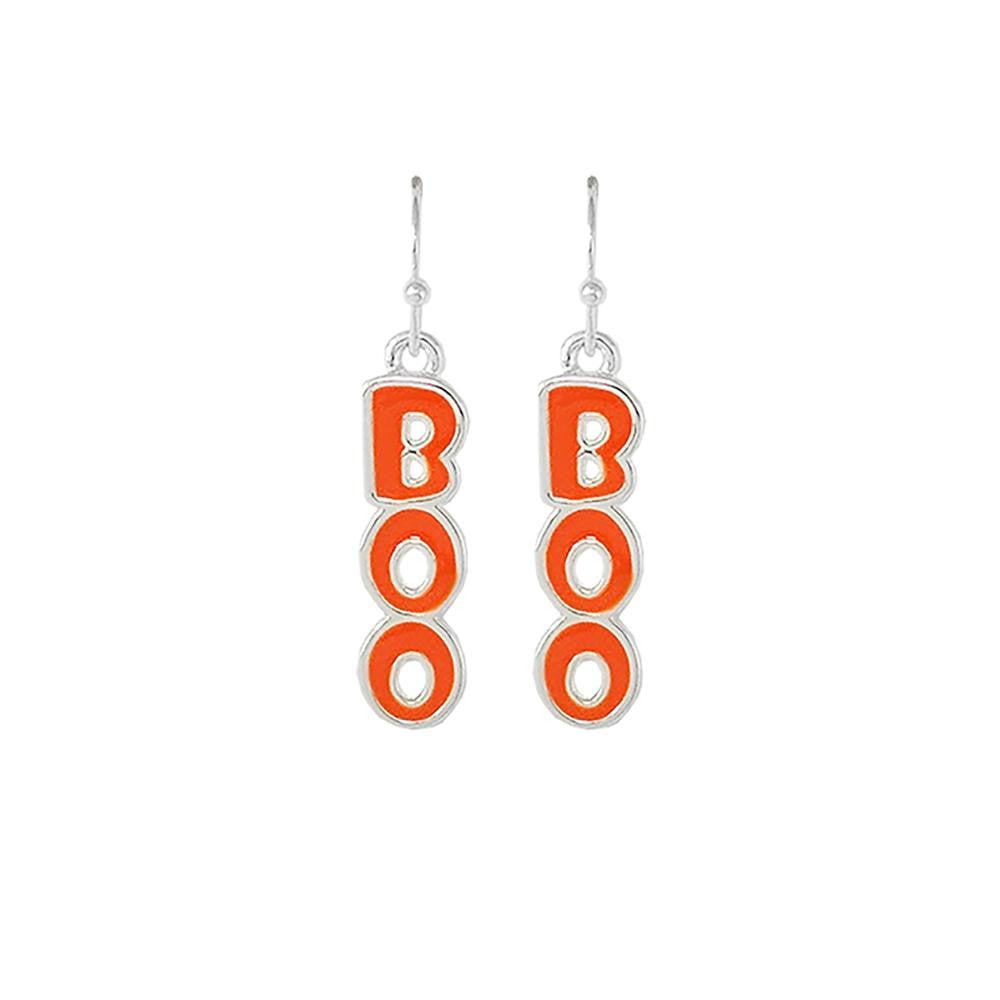 BOO Halloween Drop Earrings