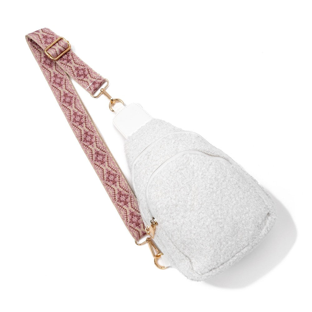 Sherpa Crossbody Sling Bag With Guitar Strap