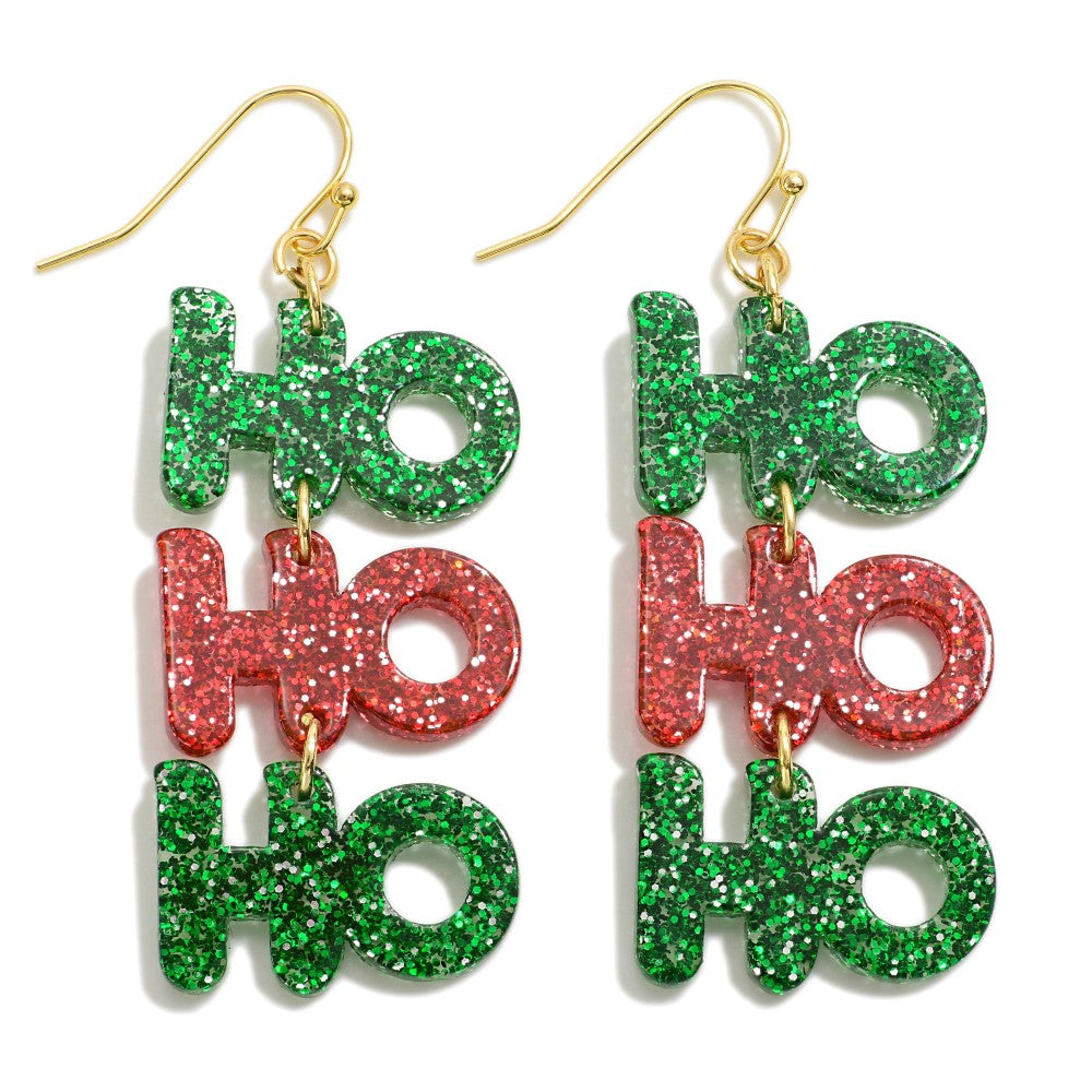 Ho Ho Ho Christmas Earrings