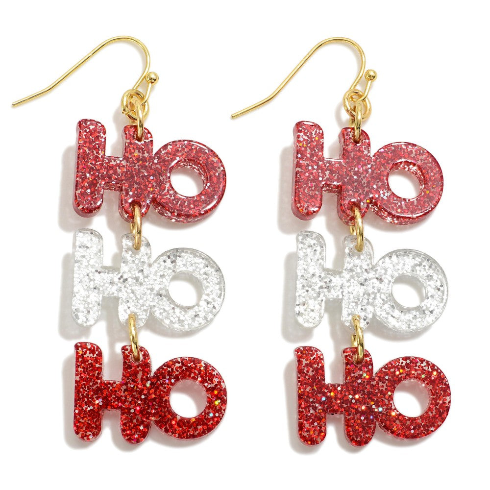 Ho Ho Ho Christmas Earrings