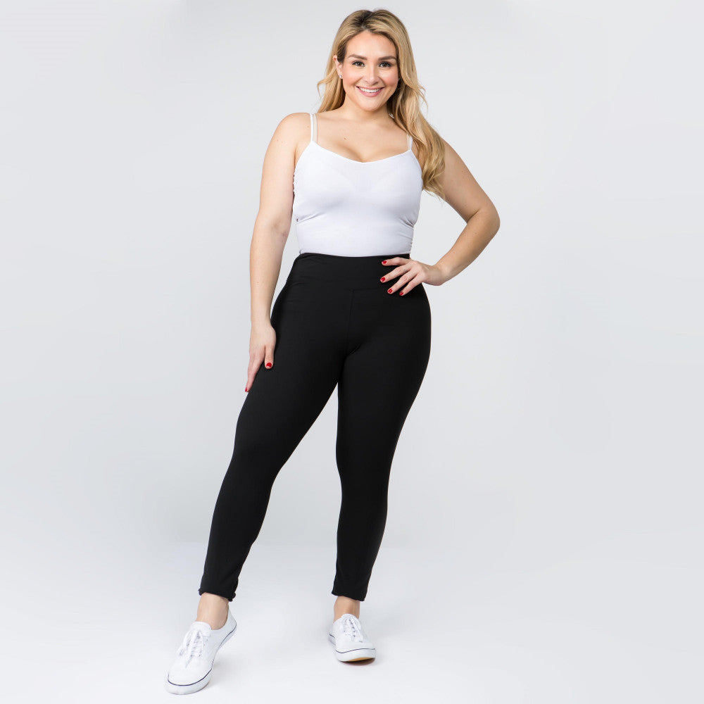 New Mix Peach Skin Leggings-Curvy