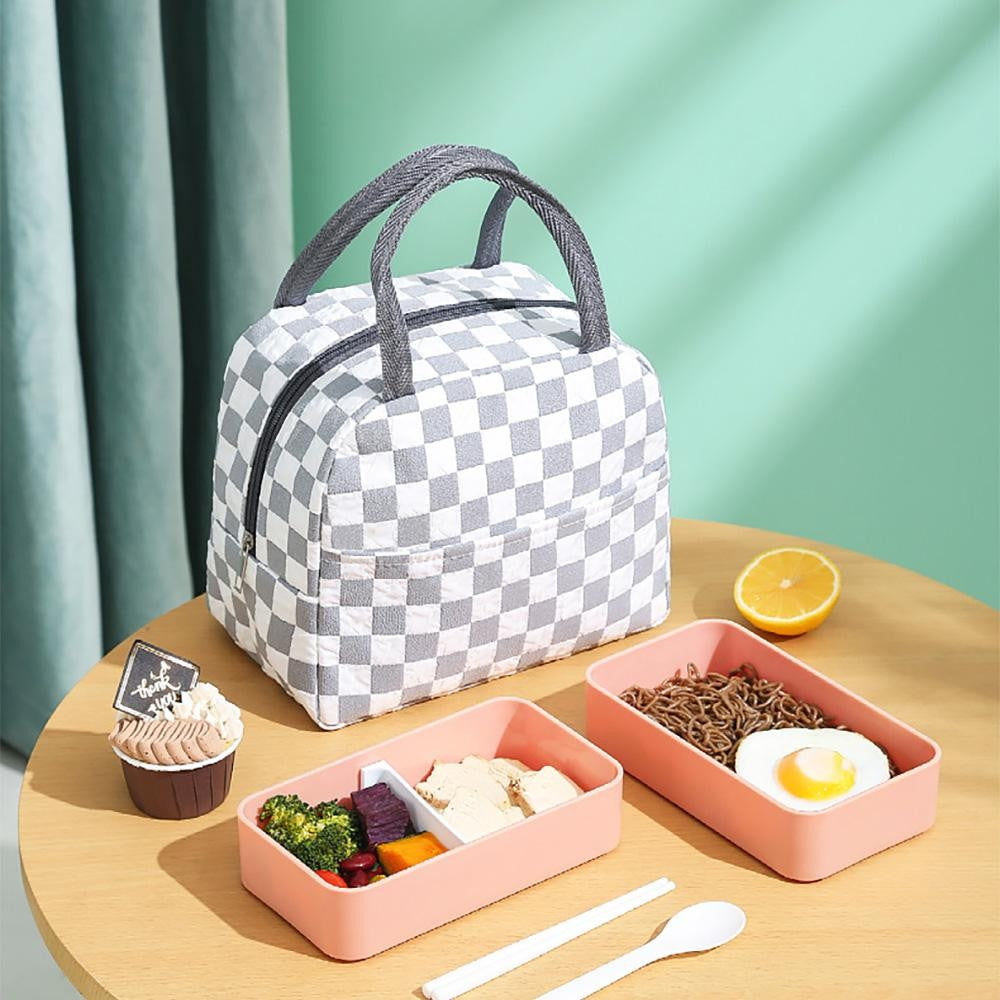 Quilted Checker Lunch Box