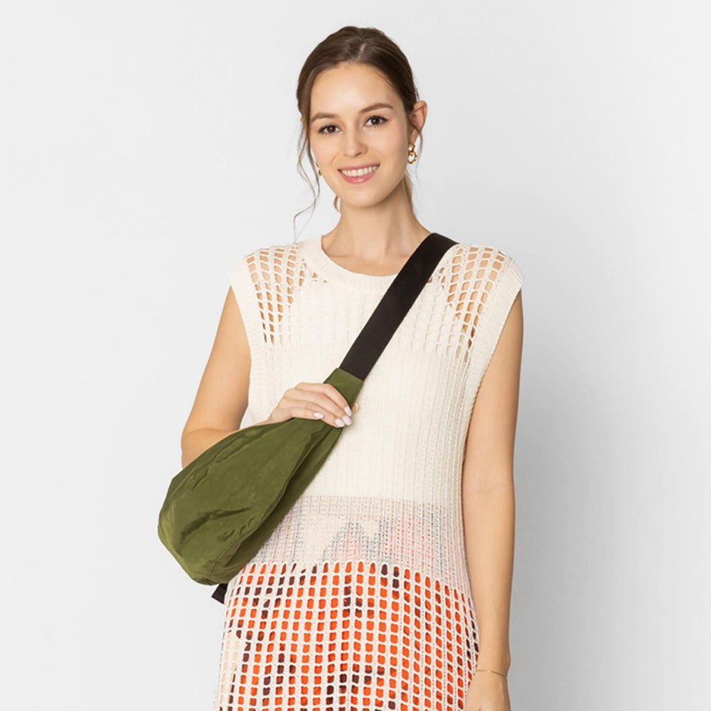 Water Resistant Aqua Crossbody Bag