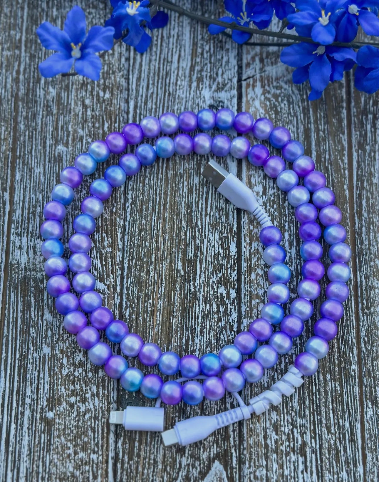 Trendy Beaded 2 in 1 Phone Chargers