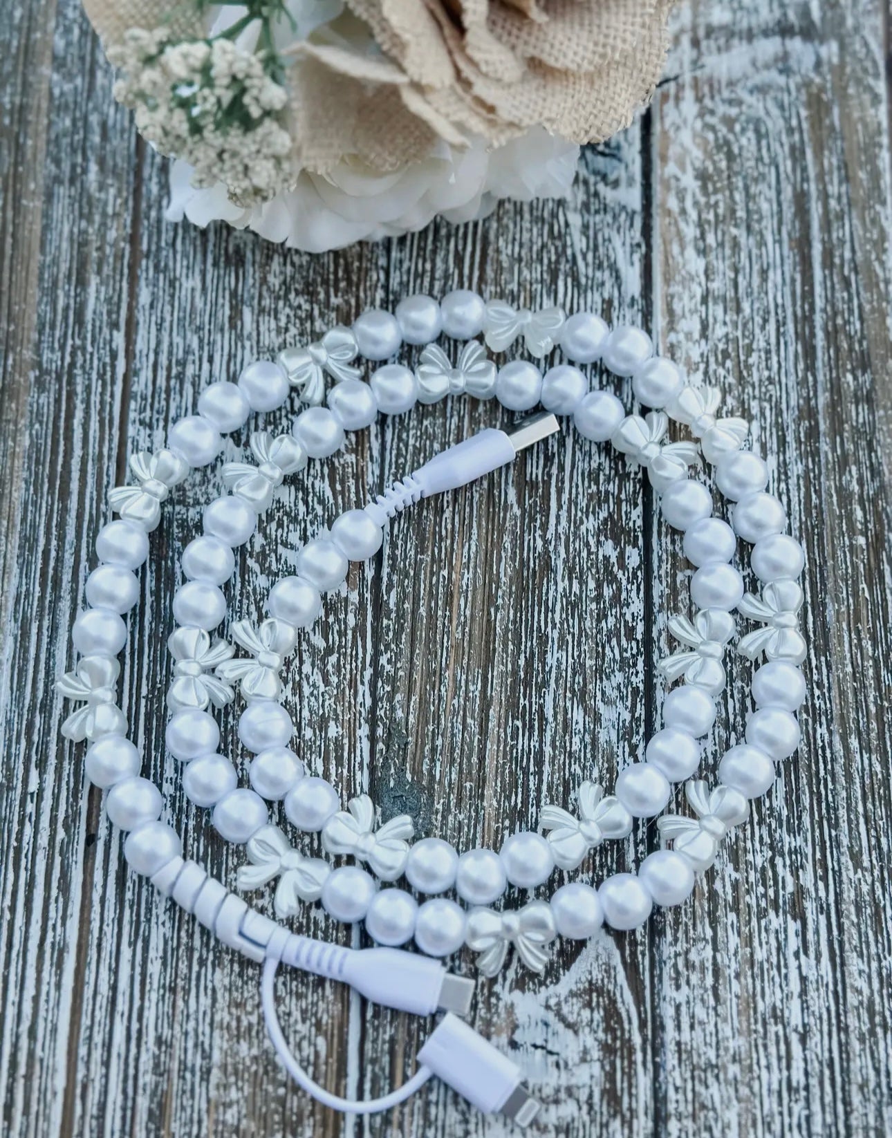 Trendy Beaded 2 in 1 Phone Chargers