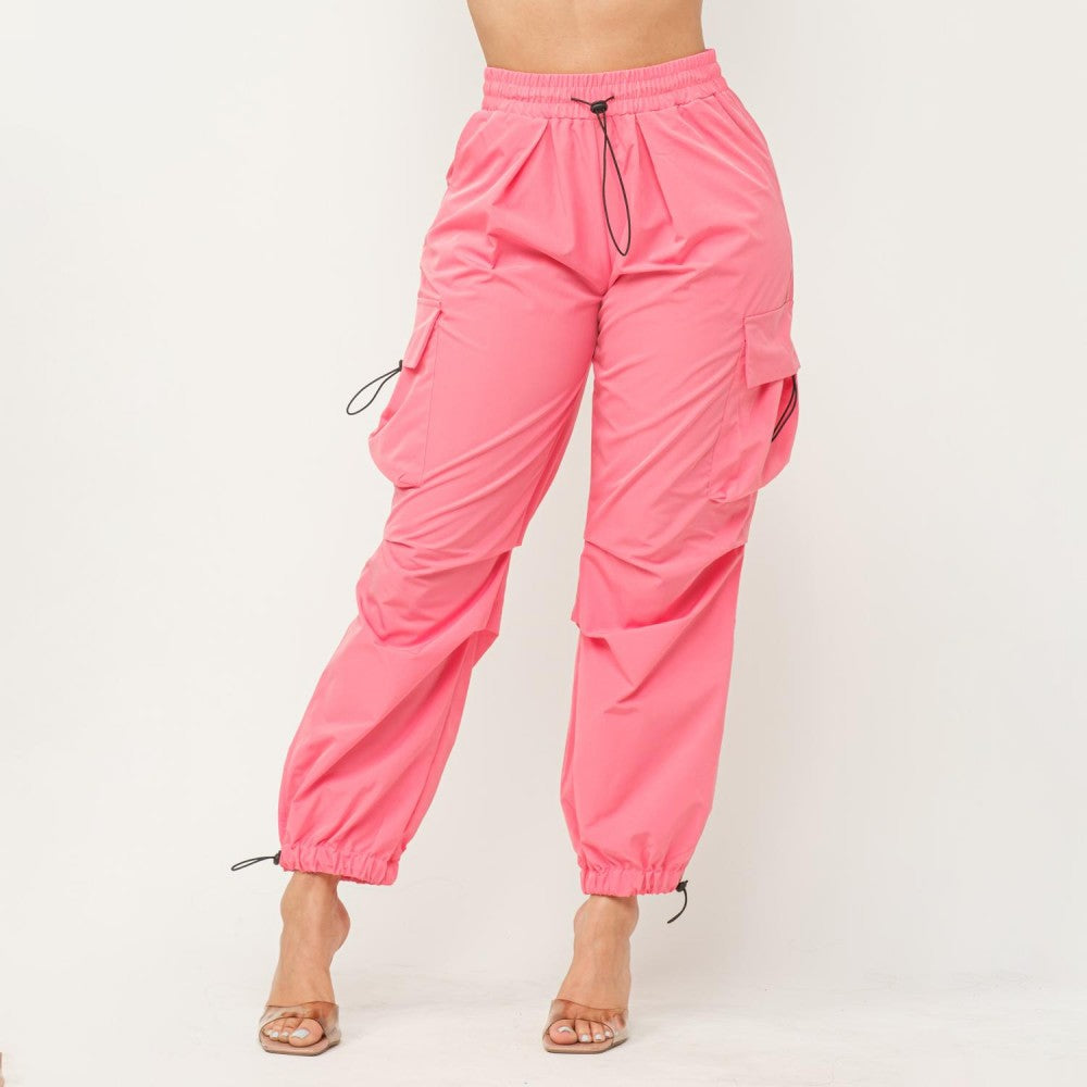 Parachute Ruched Cargo Pocket Jogger Pant