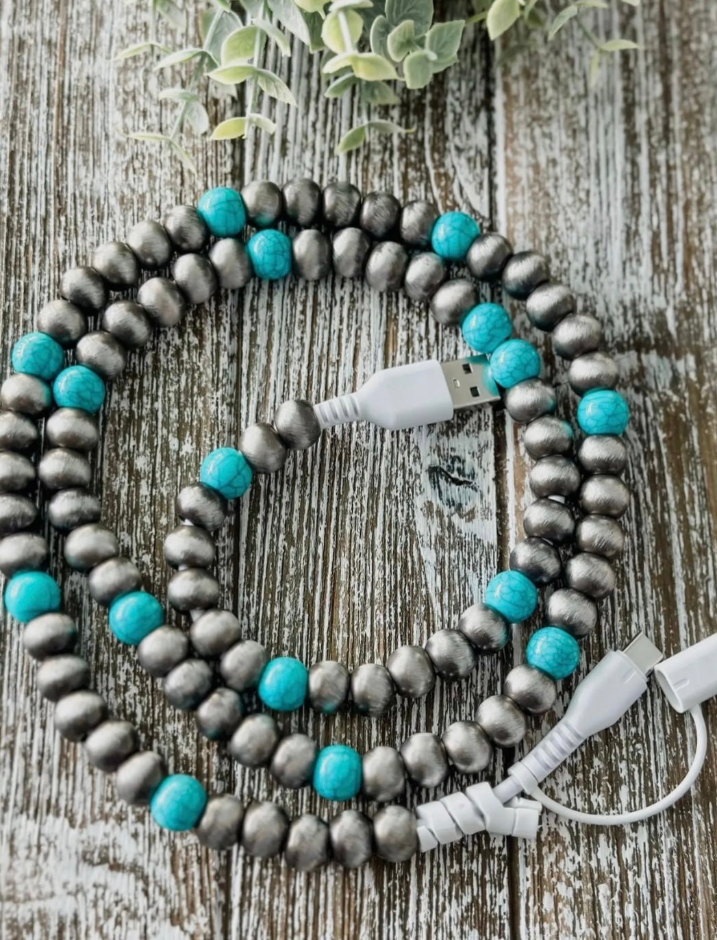 Trendy Beaded 2 in 1 Phone Chargers