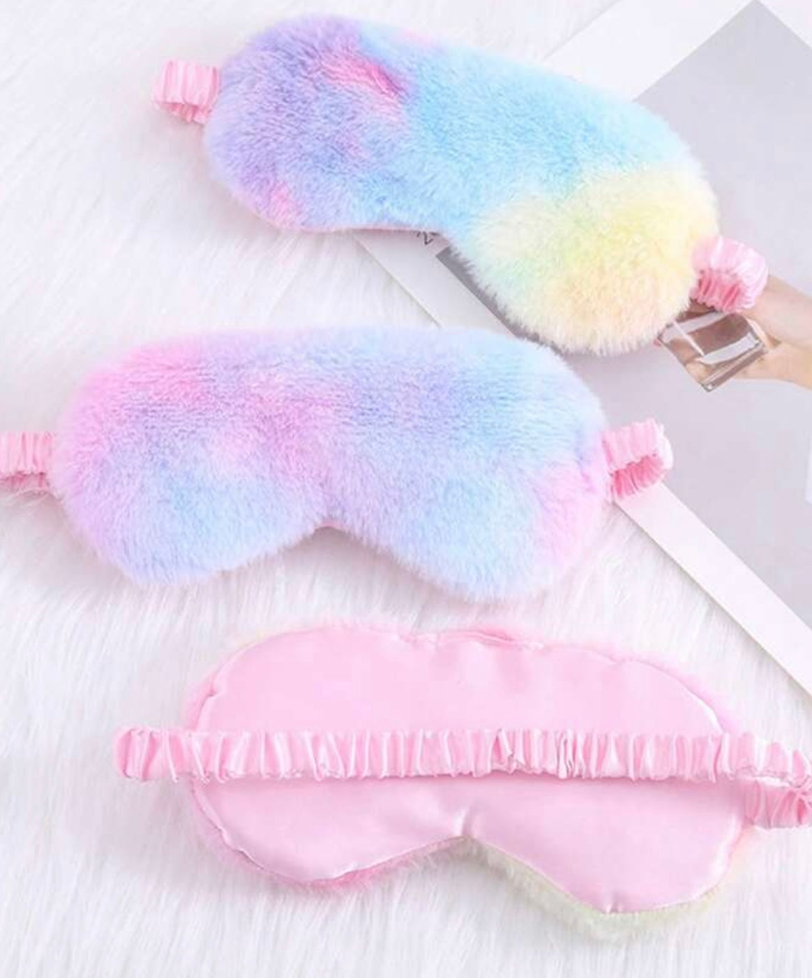 Sleepy Shaggy Soft Cotton Candy Eye Mask