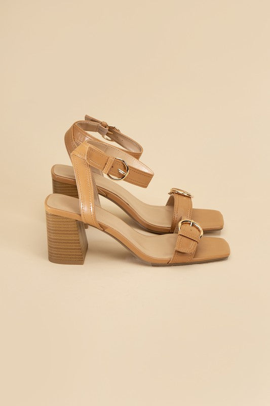 TREATY BUCKLE SANDAL HEELS