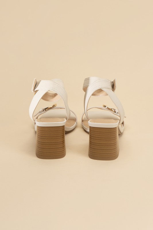TREATY BUCKLE SANDAL HEELS