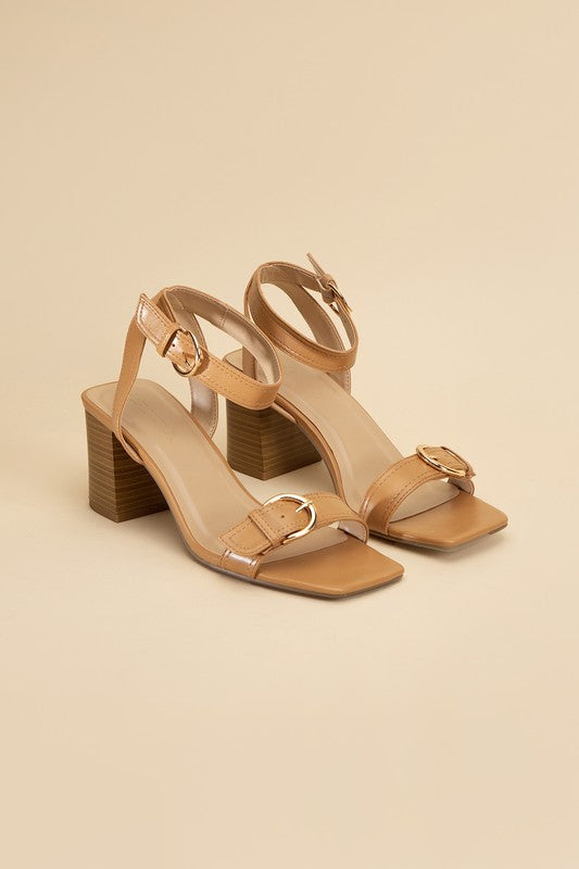 TREATY BUCKLE SANDAL HEELS