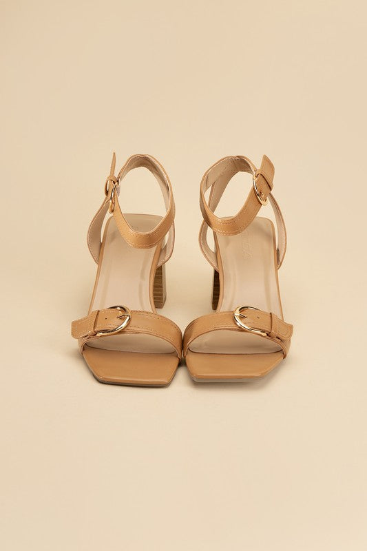 TREATY BUCKLE SANDAL HEELS
