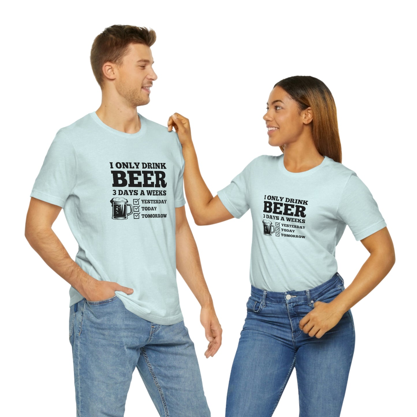 Drinking Beer Unisex Tee