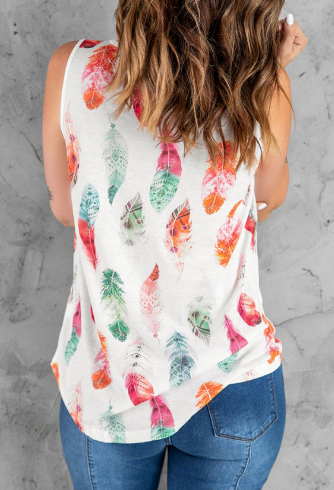 Shake Ya Tale Feathers Tank Top-2 Colors