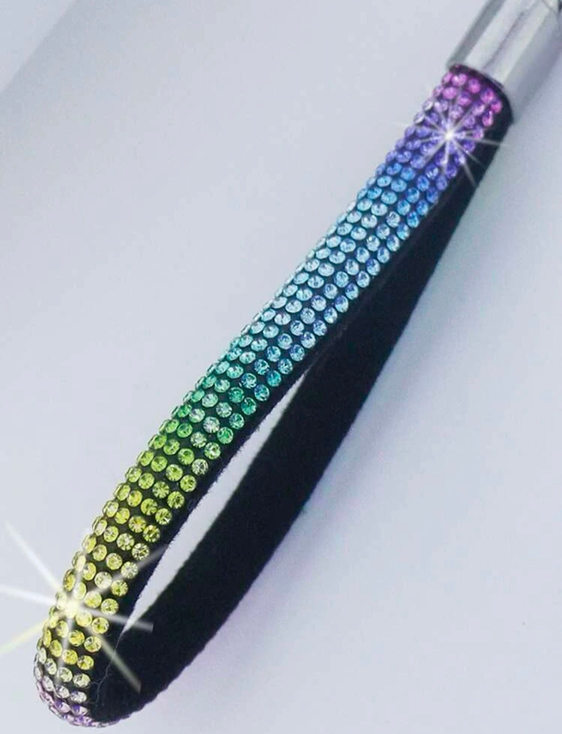 Rhinestone Decor Strap Keychains