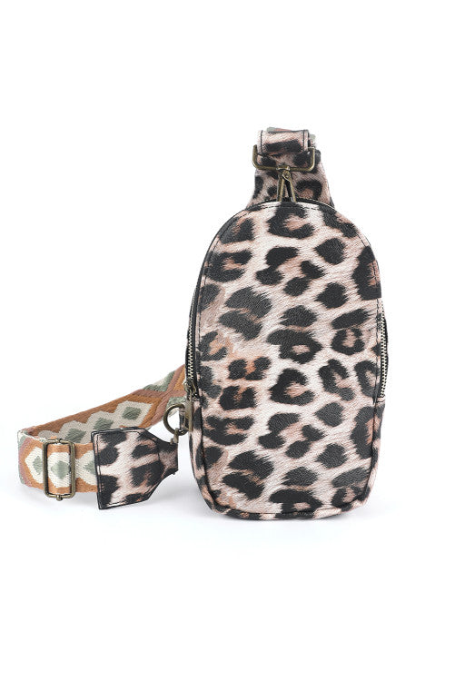 Crossbody Sling bags w/ embroidered guitar strap-Solids & Various Prints Available