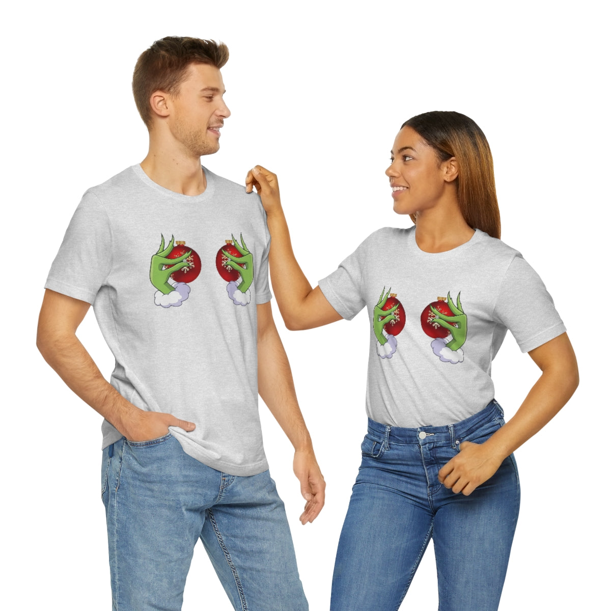 Bella Canvas Grinchy Ornament Hands Unisex Tee