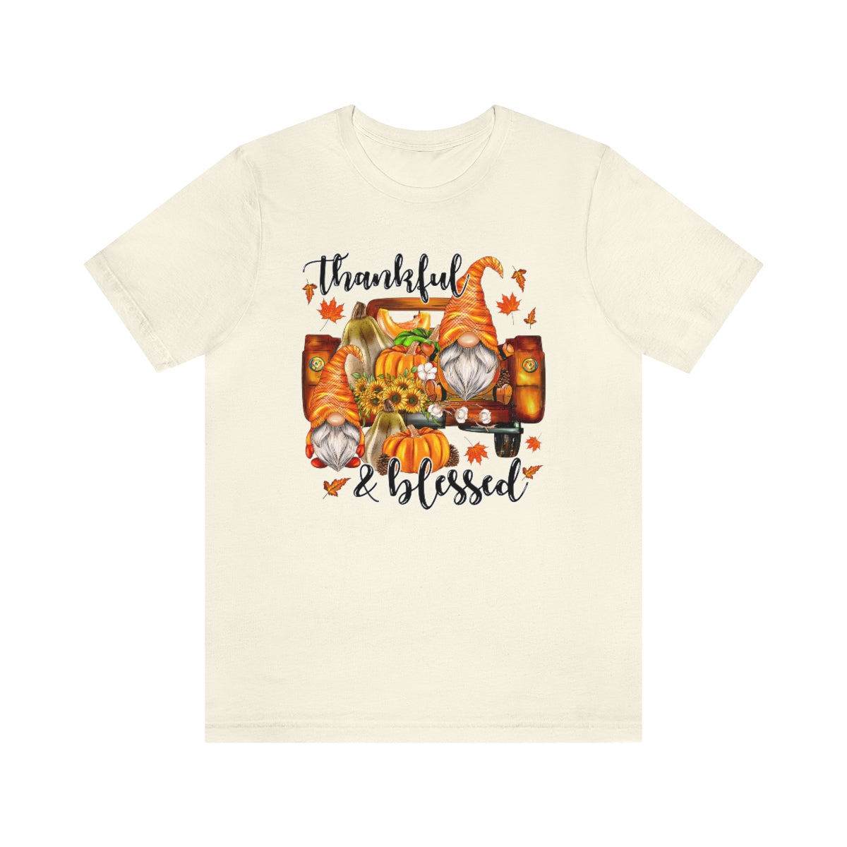 Thanksgiving Gnomes- Bella Canvas Unisex Jersey Short Sleeve Tee