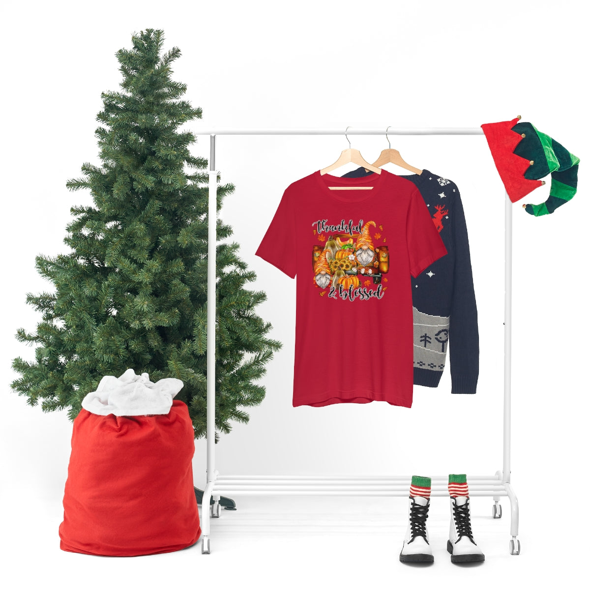 Thanksgiving Gnomes- Bella Canvas Unisex Jersey Short Sleeve Tee