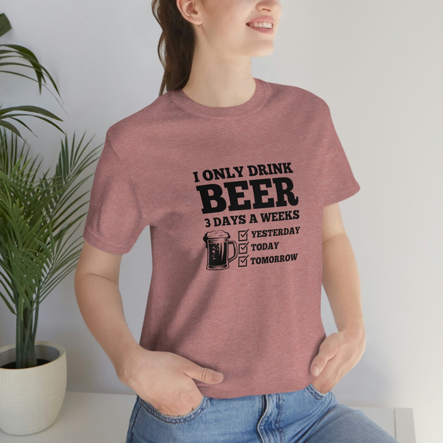 Drinking Beer Unisex Tee