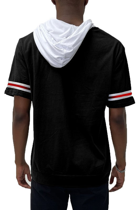 MEN’S SHORT SLEEVE HOODED SHIRT
