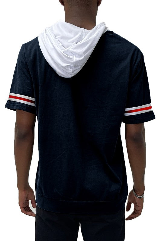MEN’S SHORT SLEEVE HOODED SHIRT