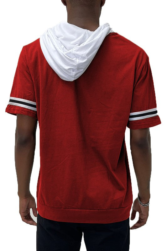 MEN’S SHORT SLEEVE HOODED SHIRT