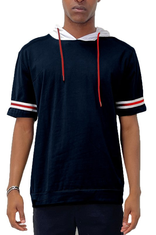 MEN’S SHORT SLEEVE HOODED SHIRT