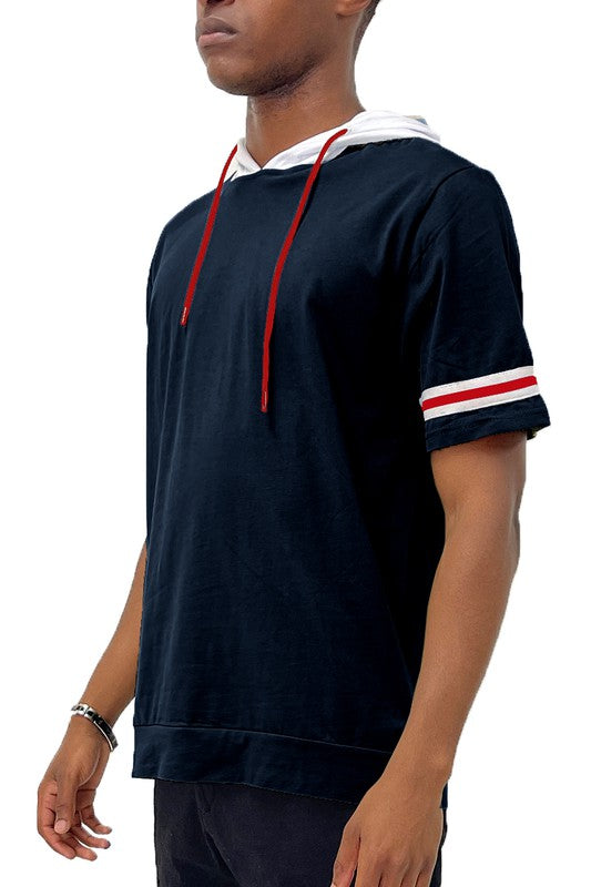 MEN’S SHORT SLEEVE HOODED SHIRT