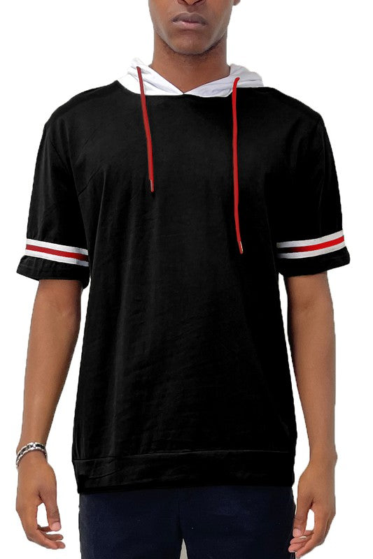 MEN’S SHORT SLEEVE HOODED SHIRT